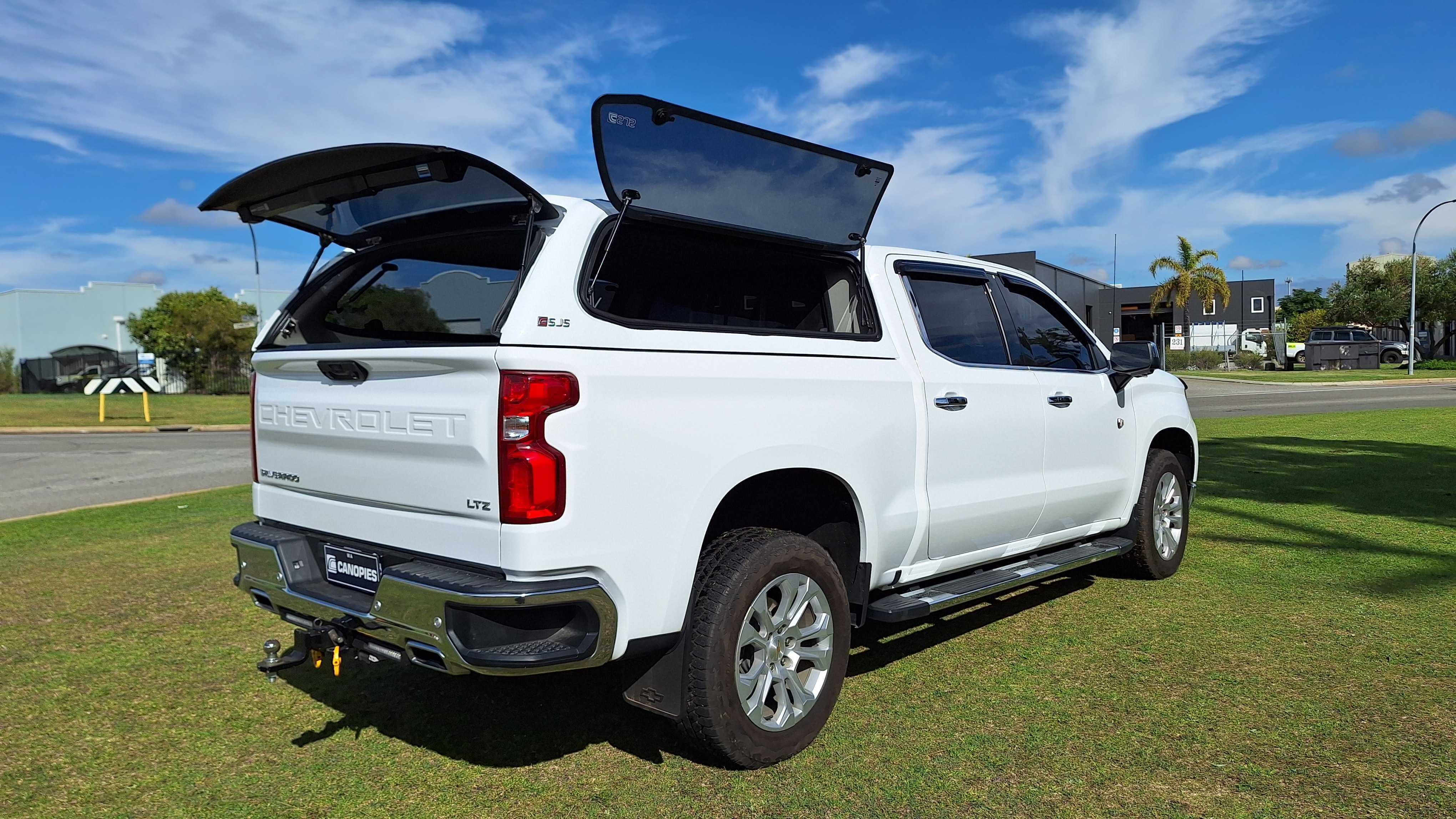 SJS Premium Fibreglass Canopy for American Pickups – Canopies WA