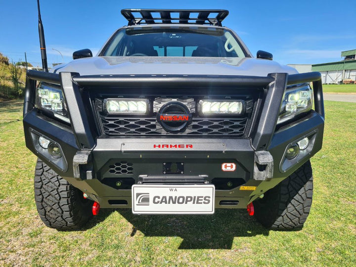 Front view of Grille Lights on Nissan ute