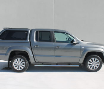 side view of volkswagen amarok with ute canopy