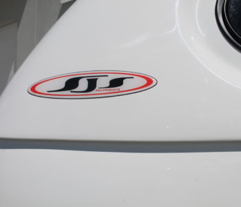 SJS logo on ute canopy