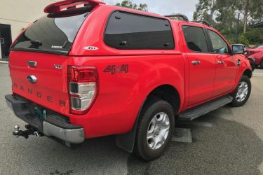 Red Ford Ranger Canopy