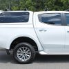 side view of rhino roof rack on ute roof and canopy roof