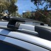 close up of rhino roof rack on ute roof and canopy roof