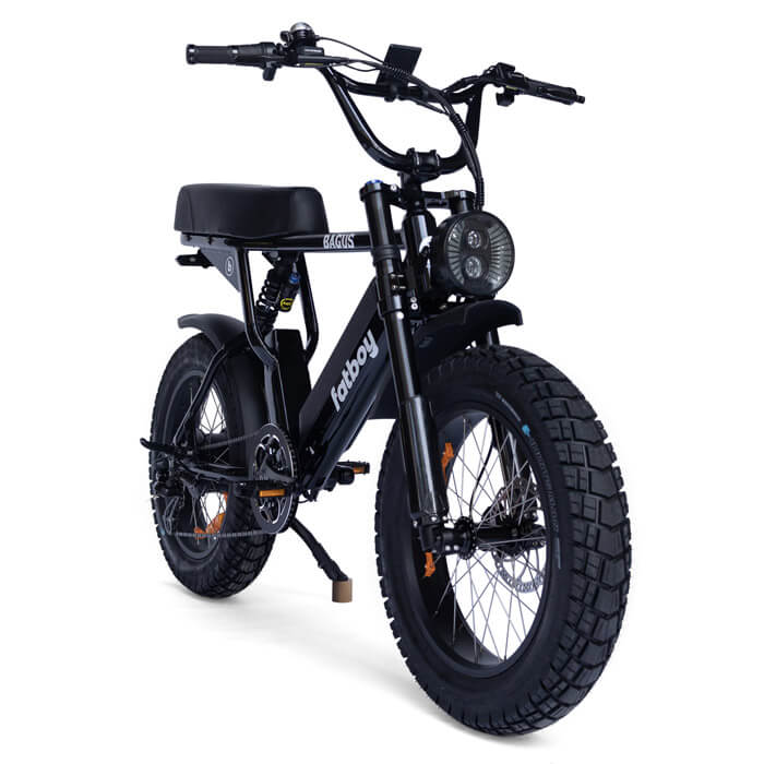 Fatboy electric two seater ebike Bagus Black Front