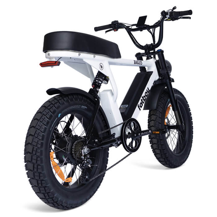 Fatboy electric two seater ebike Bagus White Back