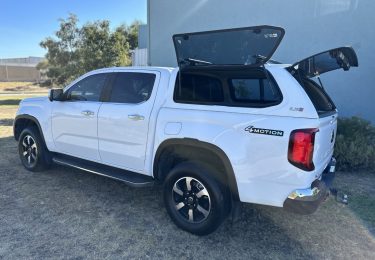 Amarok Canopy with back windows open