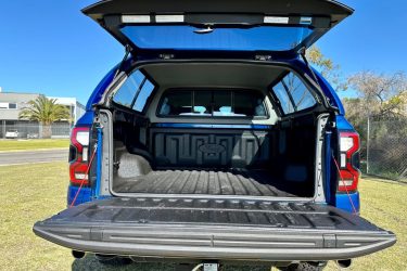 Blue Ford Next Gen Raptor Canopy Open